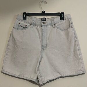 High rise, light wash, mom jean shorts from BDG at Urban Outfitters